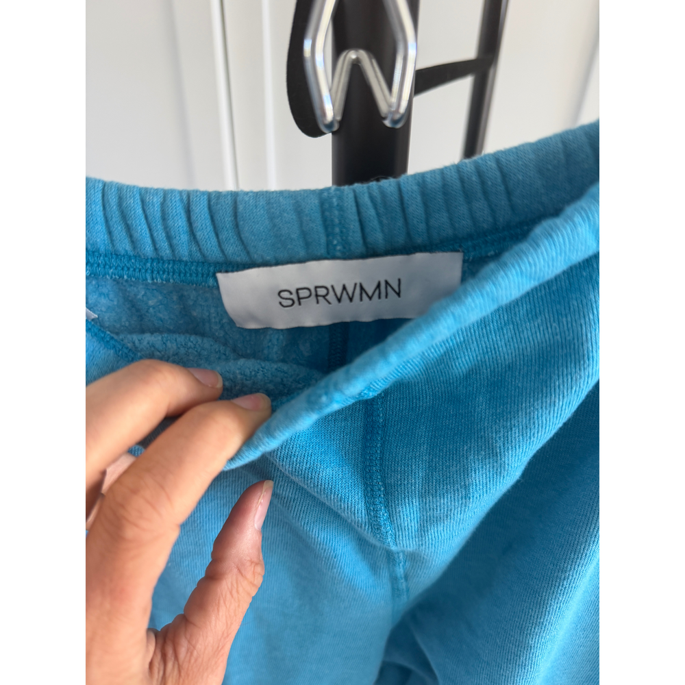 SPRWMN Blue Sweatshirt and Sweatpants Set with White Heart - Picture 7 of 7